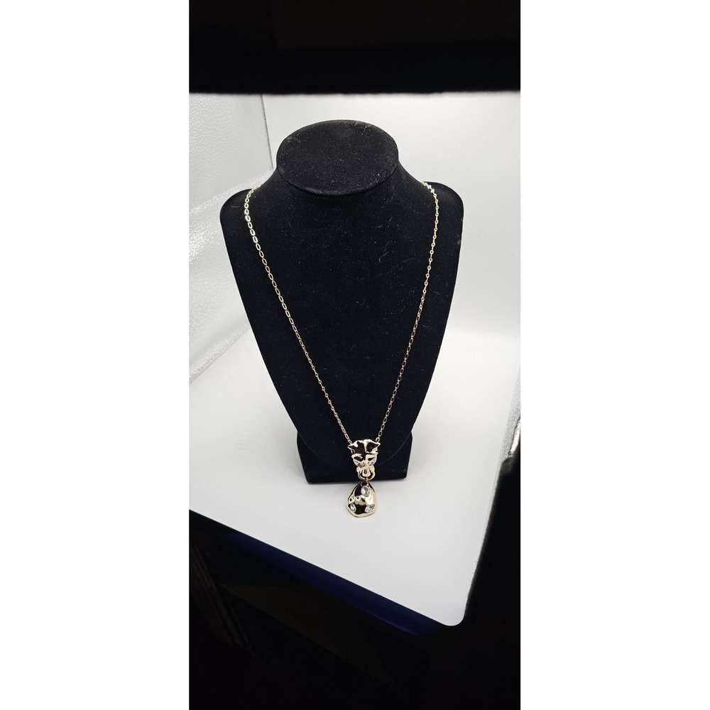 Park Lane Jewelry JAGUAR Goldtone Pendant Necklace W/ Crystal Accent 22" +3" - Picture 3 of 13